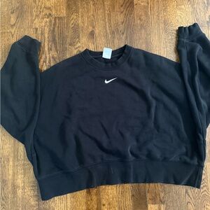 Nike Black Crewneck with White Logo in middle